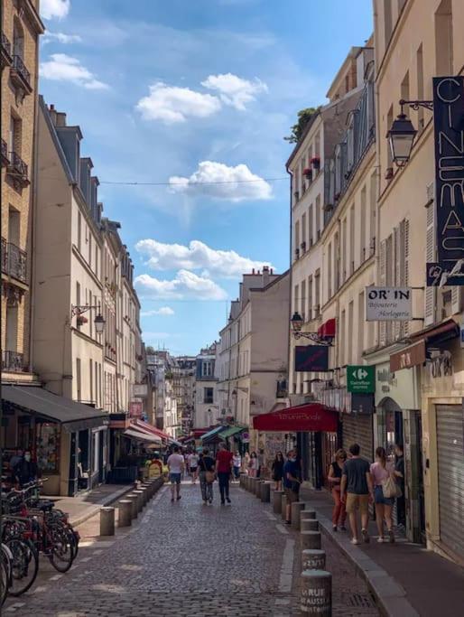 Fully Renovated Historic Apt In Heart Mouffetard Paris Exterior photo